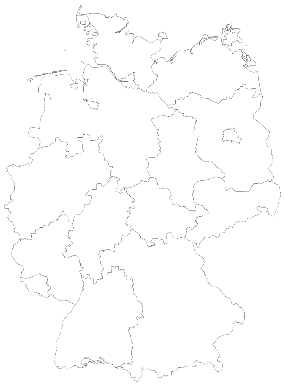 Karte Deutschlands mit Trevion-Standorten